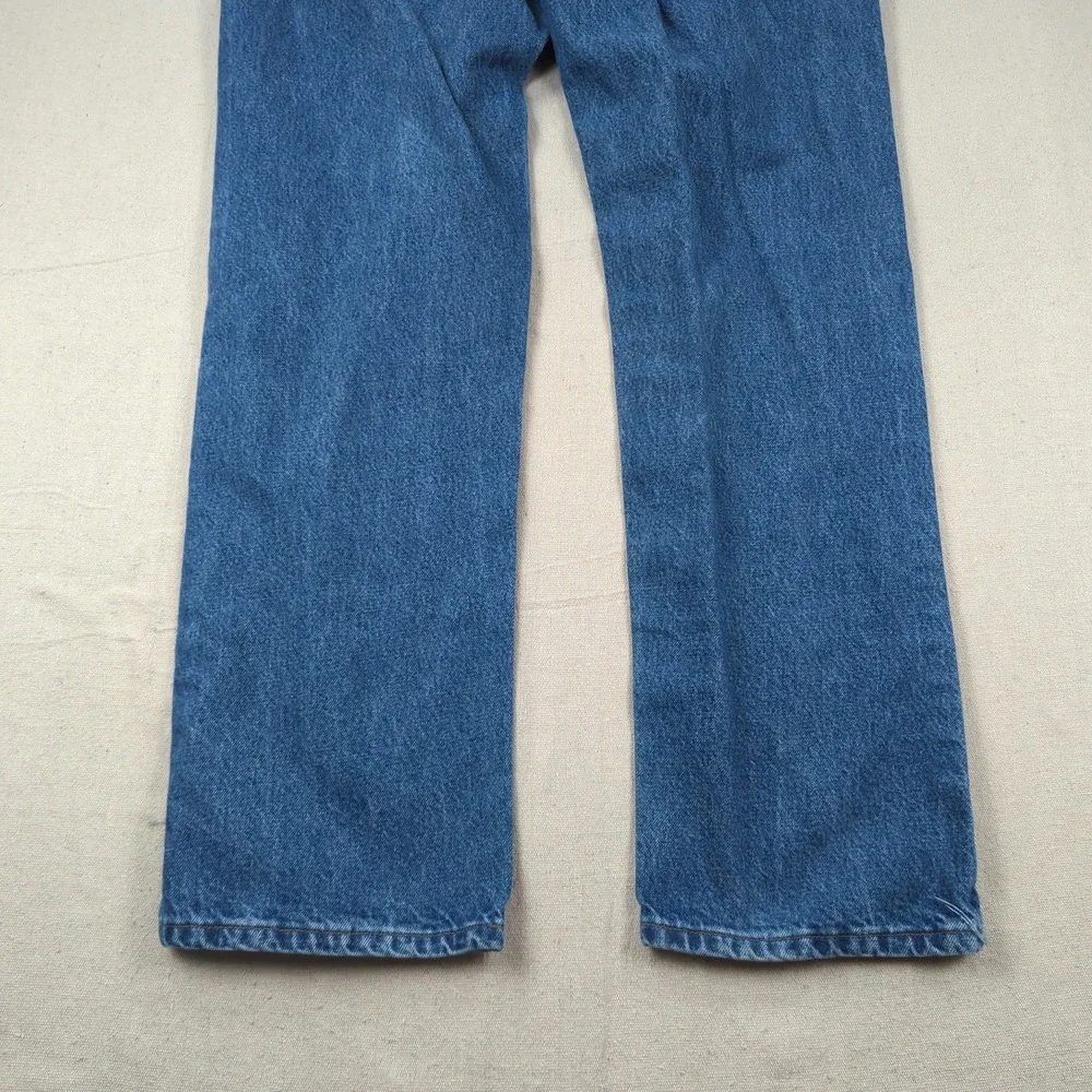 Carhartt Jeans Mens 38x36 Blue Relaxed Fit Utility Workwear Faded Distressed